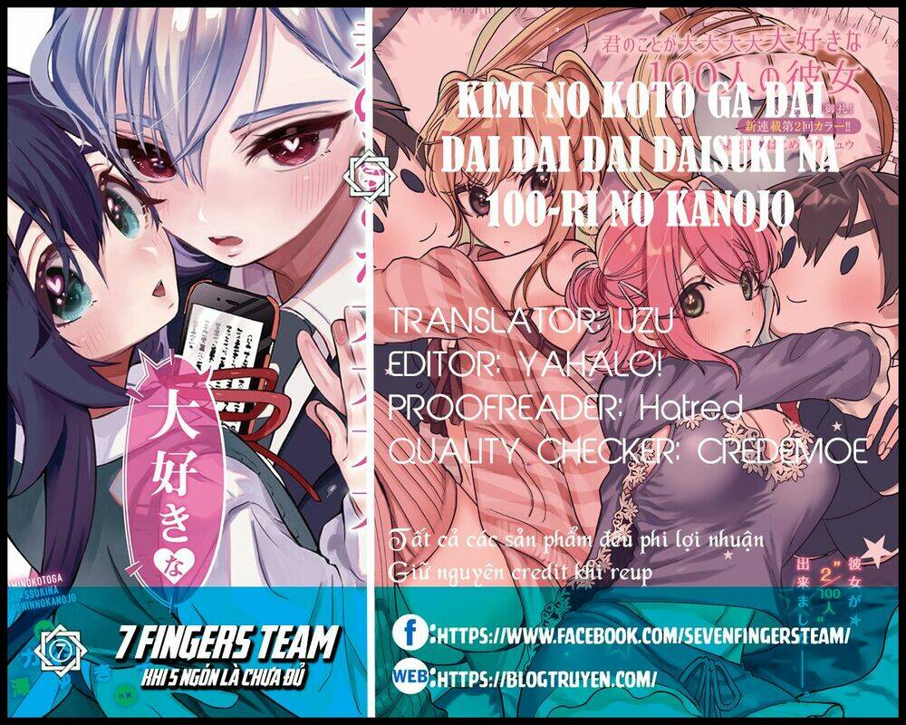 kimi no koto ga dai dai dai dai daisuki na 100-ri no kanojo chương 12 - Next chapter 13: Đó chính là senpai mà em yêu